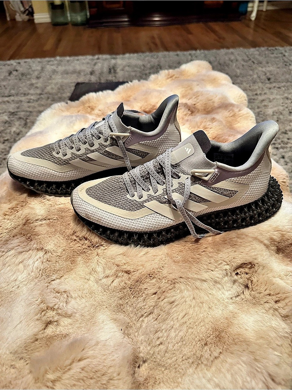 adidas 4D Run 1.0 Gray & White Sneakers